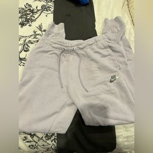 Purple Nike joggers